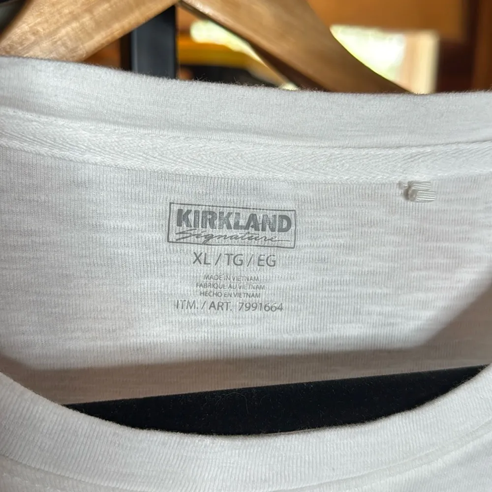 Kirkland Signature Ladies' Cotton Slub White 3/4 Length Sleeve Tee Size XL - Image 5