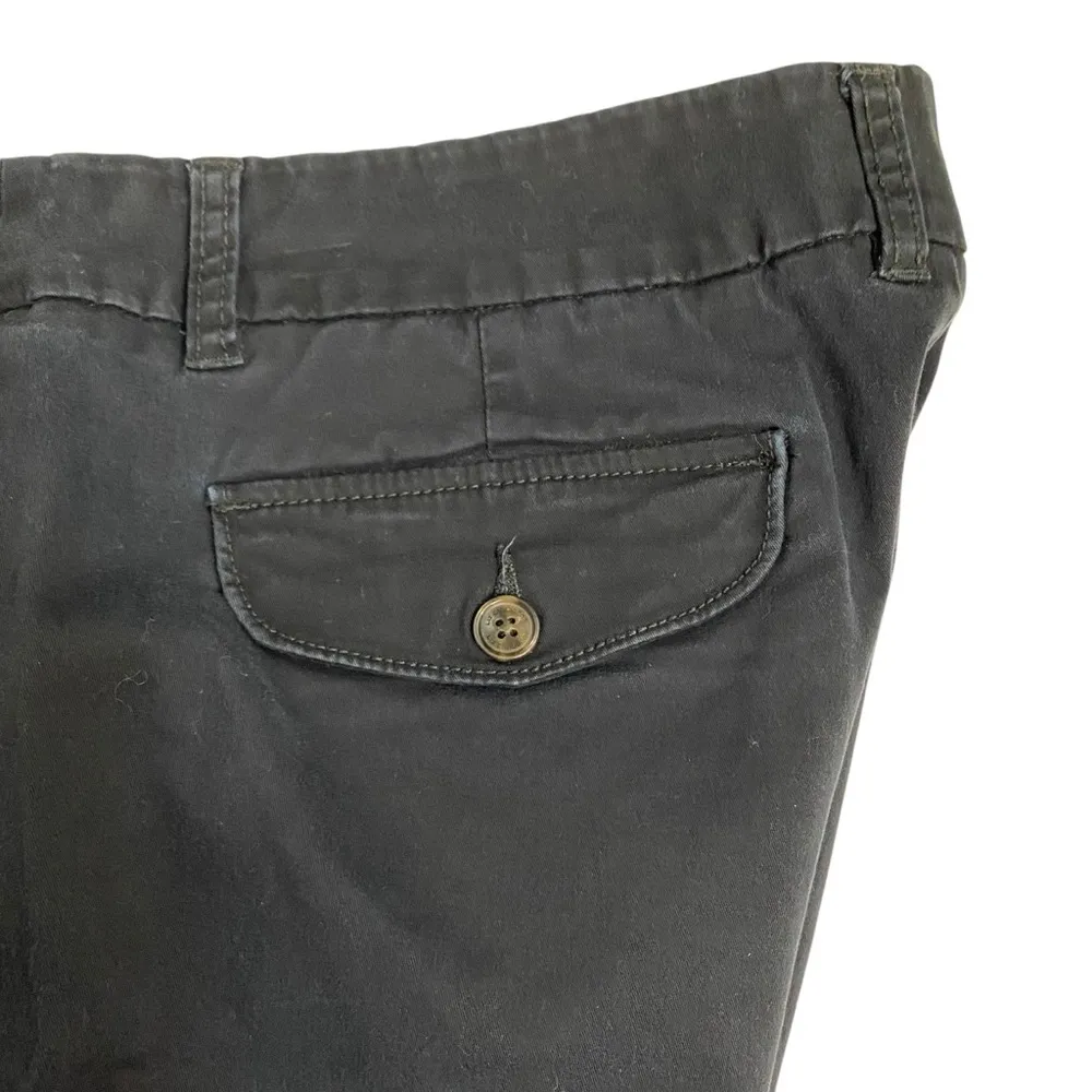 LIZ CLAIBORNE Shorts Black Size 12 Cotton Flat Front Neutral Pockets - Image 4