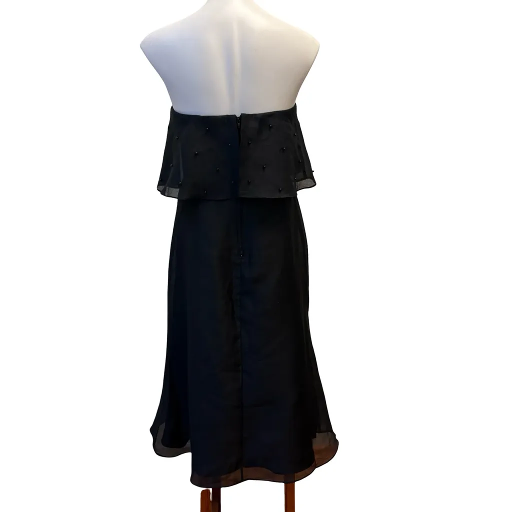 Keepsake the Label Call Me Strapless Black Midi Dress, Sz M Size M - Image 3