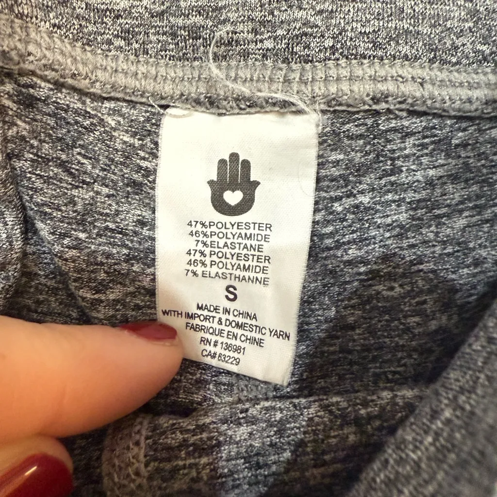 Spiritual Gangster Essential High Waist Legging Rainbow Stripe Gray Small - Image 5