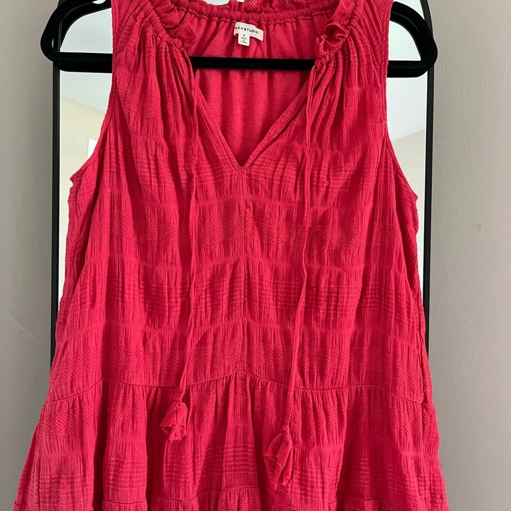 Max Studio Red Sleeveless Dress - Image 3