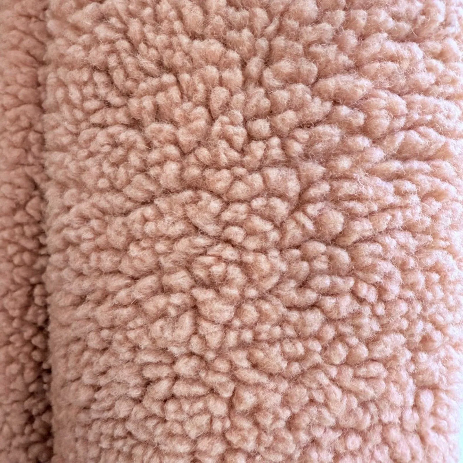 Sage the Label Sherpa Teddy Swing Coat in Blush Pink size Medium - Image 11