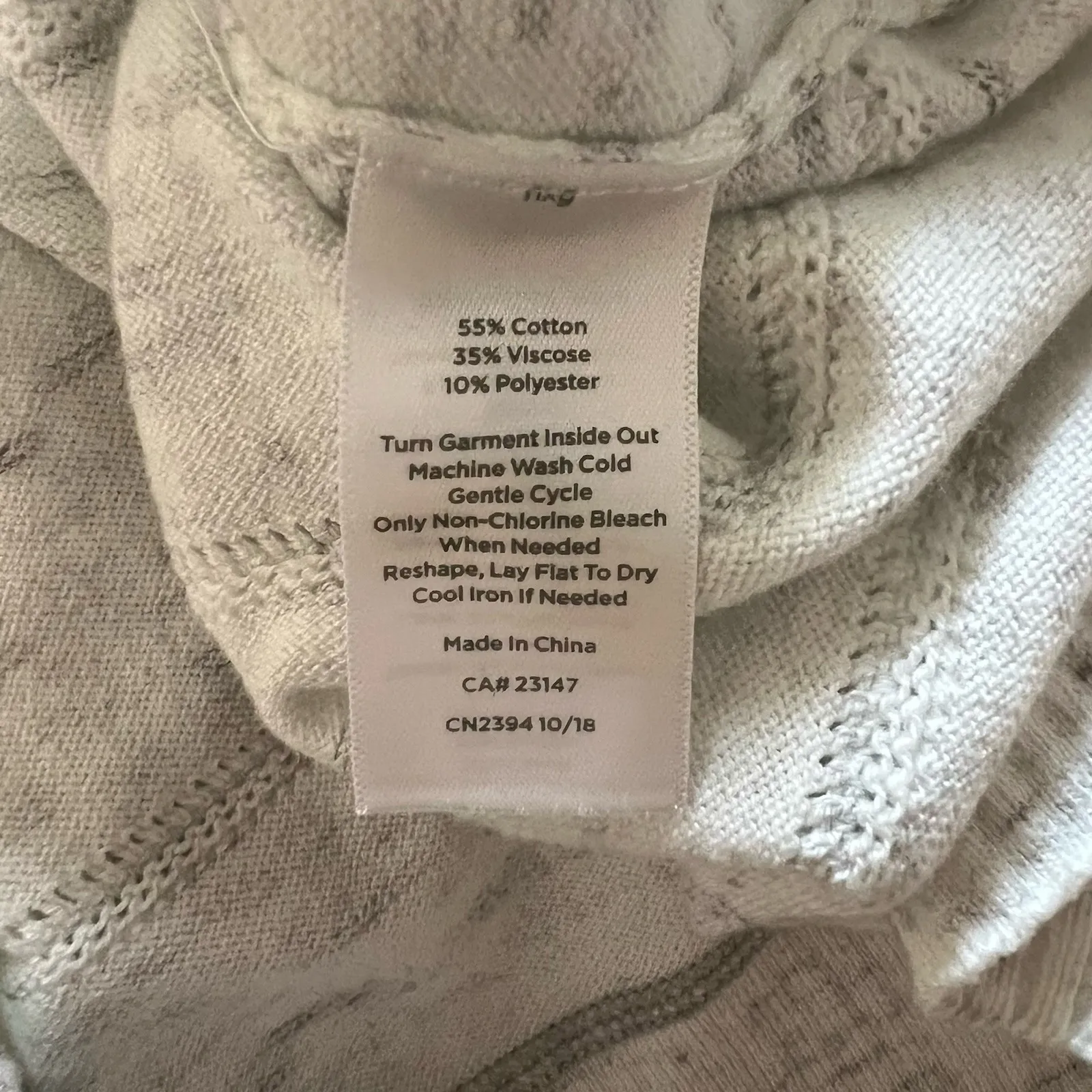 Talbots X Oprah Gray Heathered V‎ Neck Pullover Sweater Top Classic Basic - Image 8