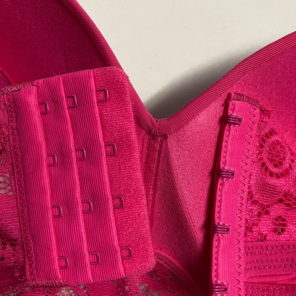 BLAKE & Co. Women’s Pink Lace Bra, Size 38C,nylon & spandex blend, New with tags Pink - Image 6