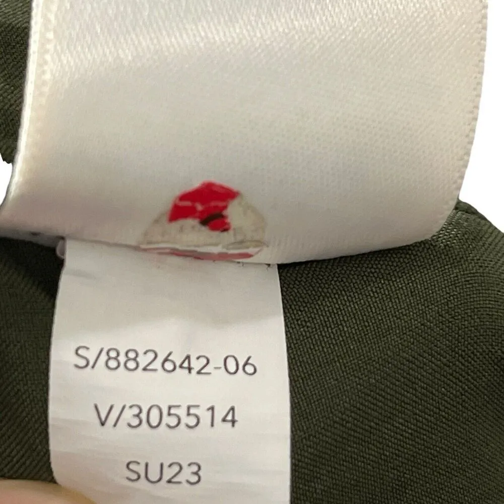 Athleta Brooklyn Heights High Rise Pants In Aspen Olive Cropped Women's Size 12 - Image 12