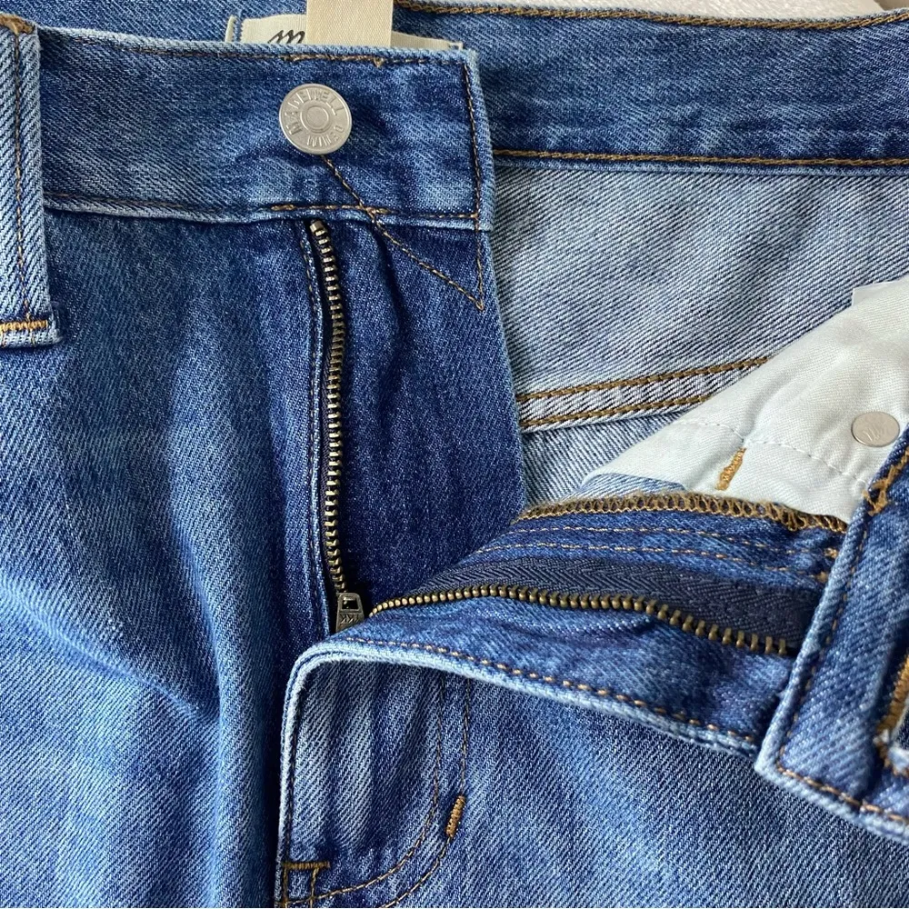 Madewell Rigid Denim A-Line Mini Skirt in Lakeline Wash Eco Edition 27 - Image 5