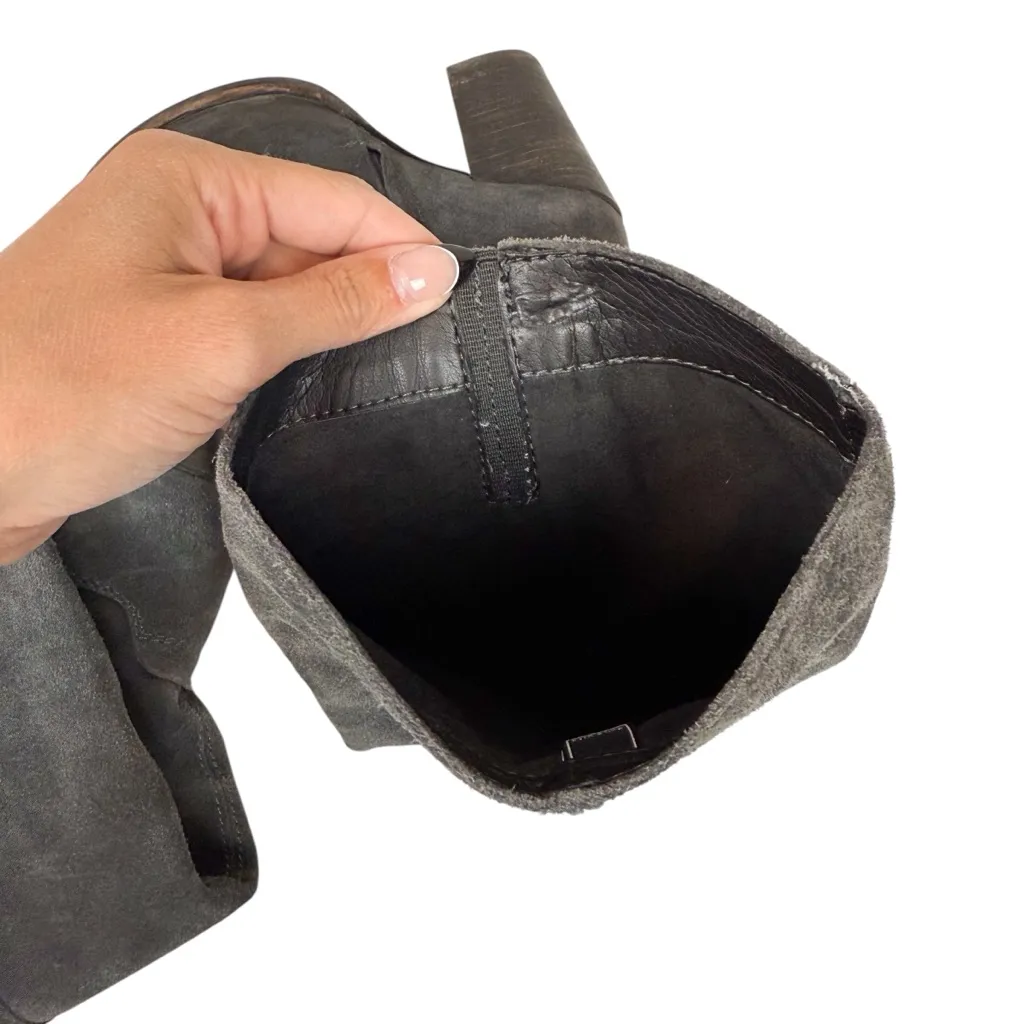 Dolce Vita Kylar Gray Suede Tall Knee High Heeled Point Toe‎ Boots Size 7.5 - Image 13