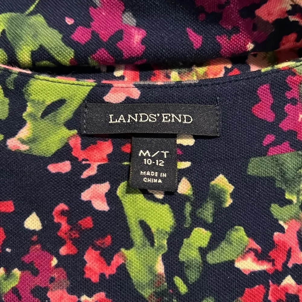 Lands End Sleeveless Maxi Dress With Side Slits V-neck Z24 - Image 3