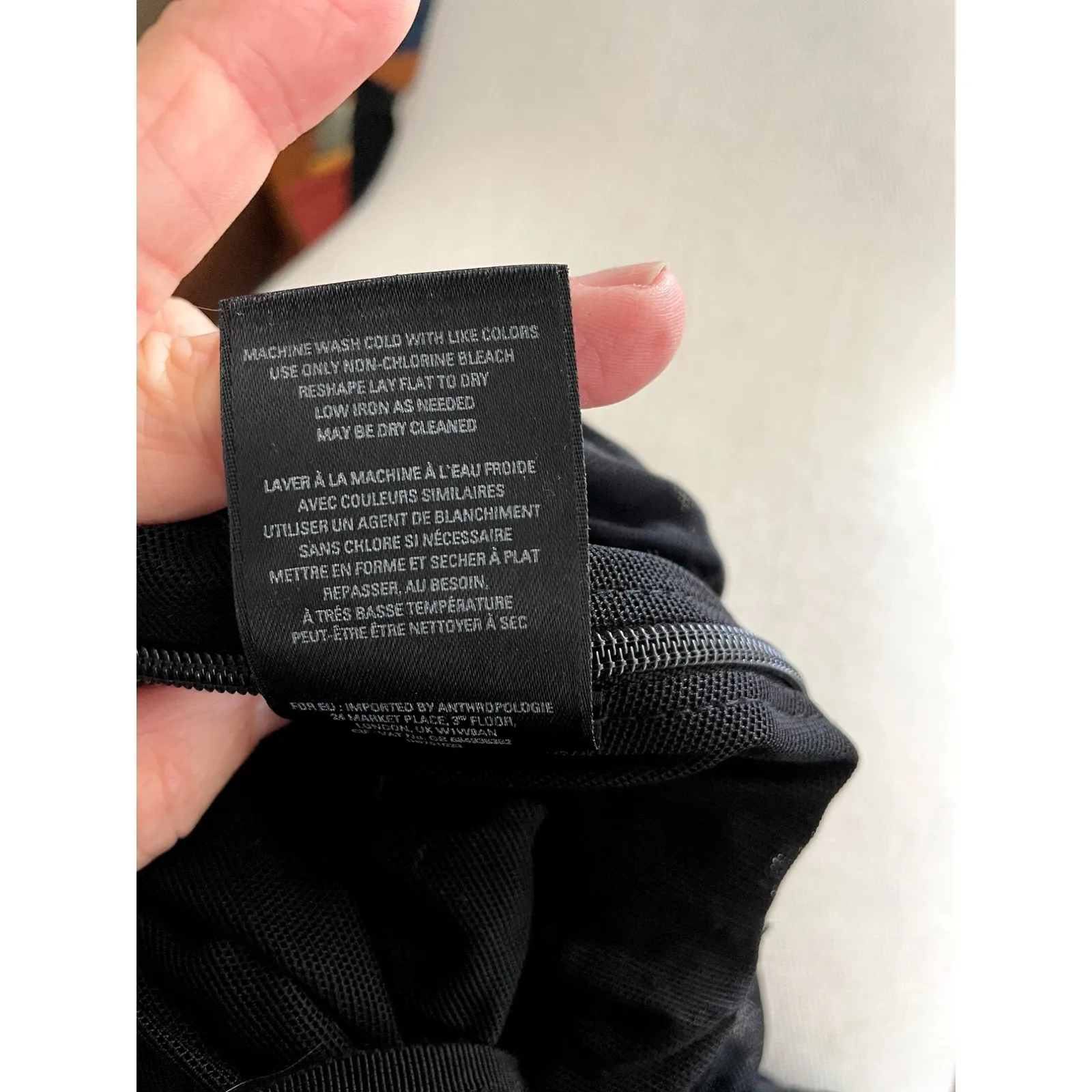 Moulinette Soeurs Anthropologie Size M Medium Molly Jumpsuit Black Pockets - Image 6