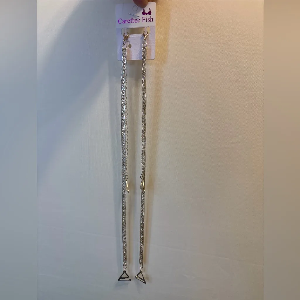 Silver Rhinestone shoulder straps - Image 3