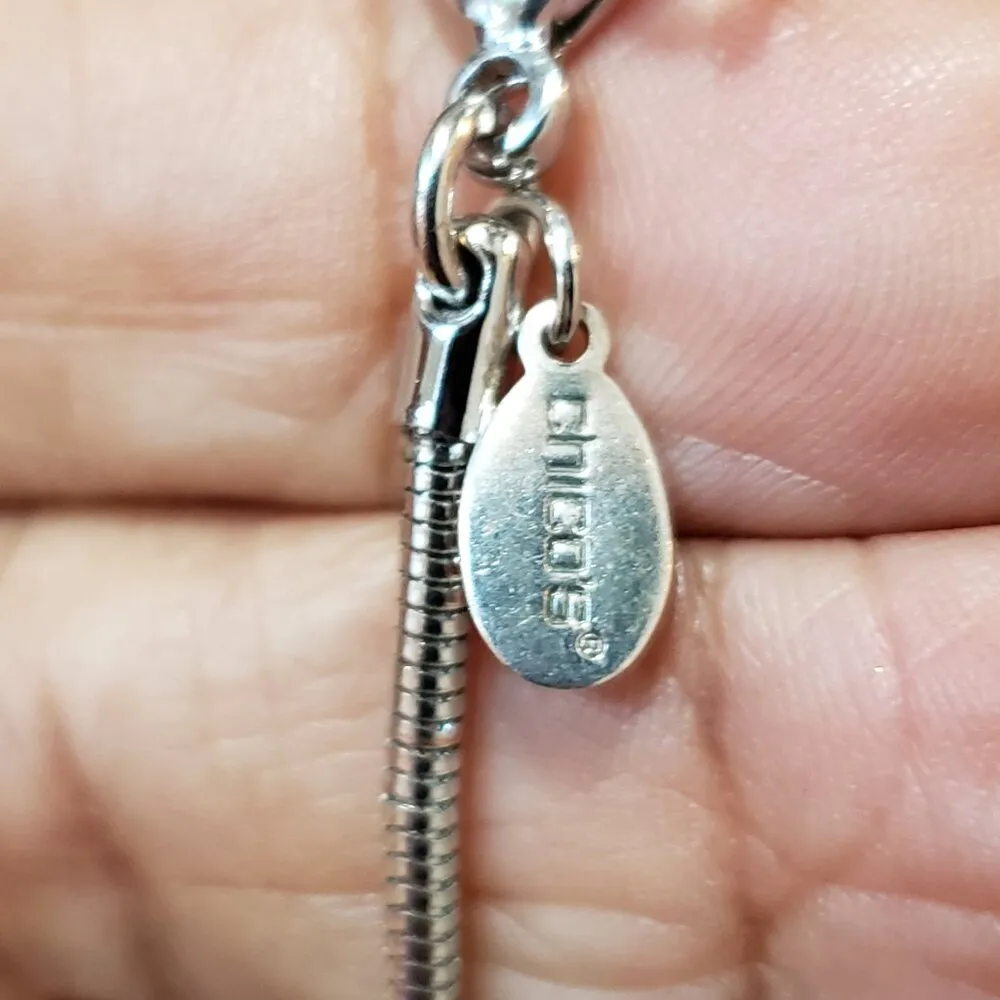 Women's Gold Tone Rhinestone Alloy Irregular Flower Snake Chain Pendant Necklace - Image 4