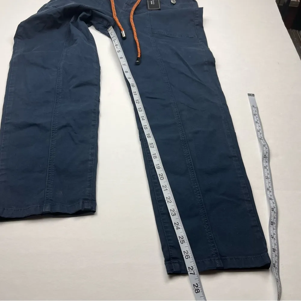 Veronica Beard Jeans Karter With Patch Pockets Women Size 27 Blue Twill Pant NEW - Image 10