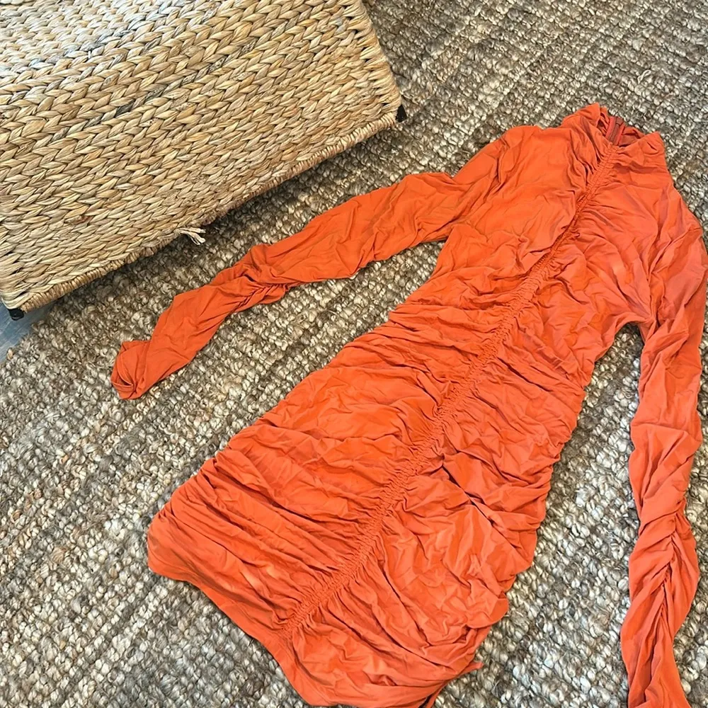 A.L.C.
Nolan Ruched Zip-Front Dress - Image 4