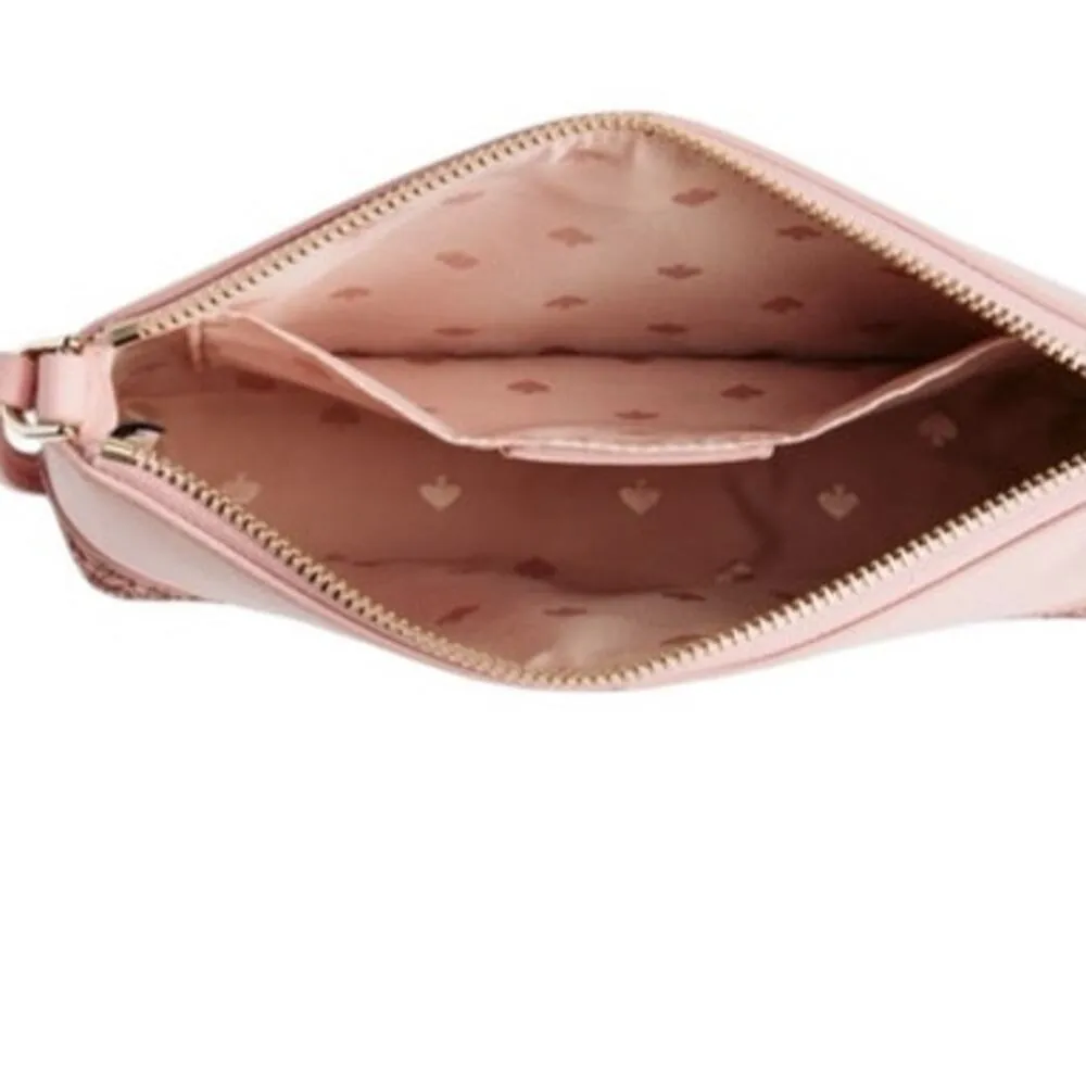 Kate Spade New York Flash Pink Crossbody Sparkled Glitter Leather Bag Chic NWT - Image 6