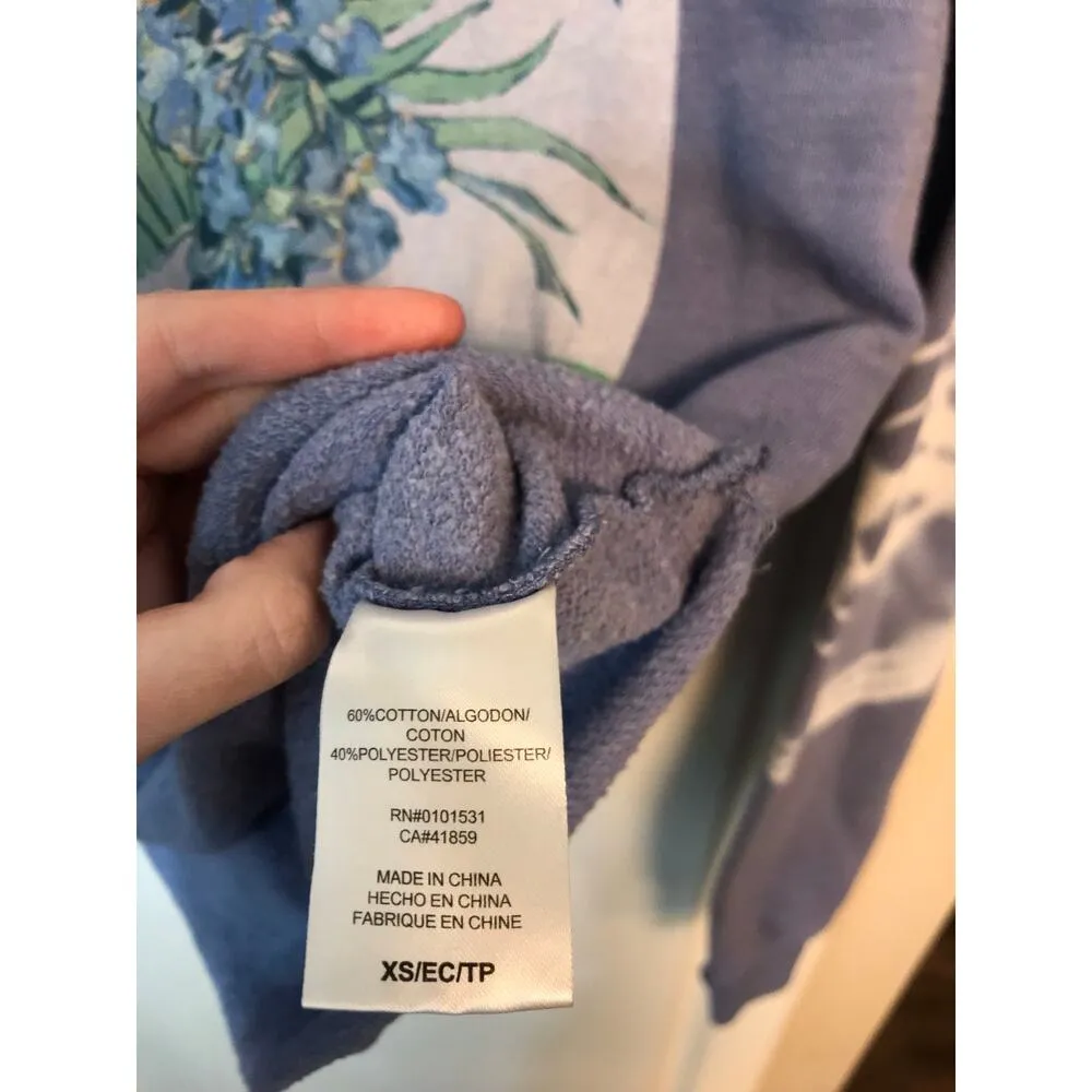 Mighty Fine blue floral soft pullover sweater - Image 8