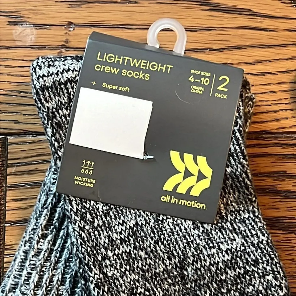 Warm Essentials by Cuddl Duds & All In Motion Butter Soft‎ Socks 5 Pairs D14 - Image 2