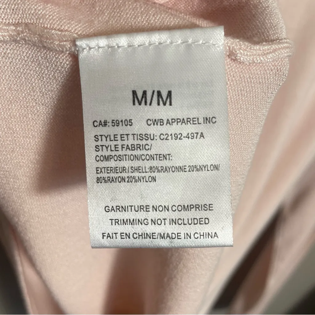 Charlie B Sweater Womens M Rosette Pullover Rayon/Nylon Pink Size M - Image 7