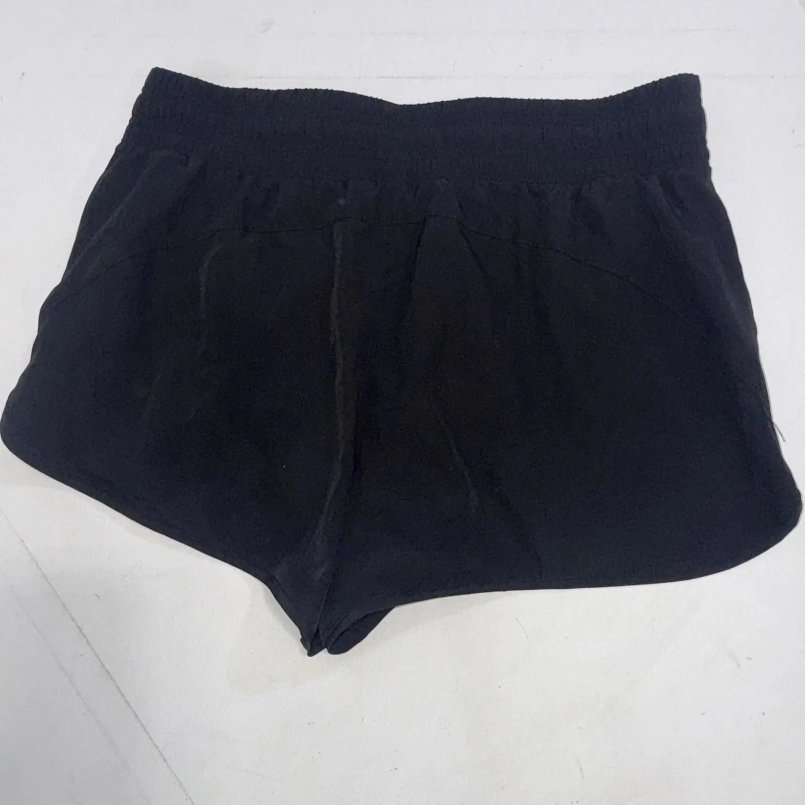 90 degree Black Pull On Performance Running Lightstreme Track Shorts Women’s Med - Image 7