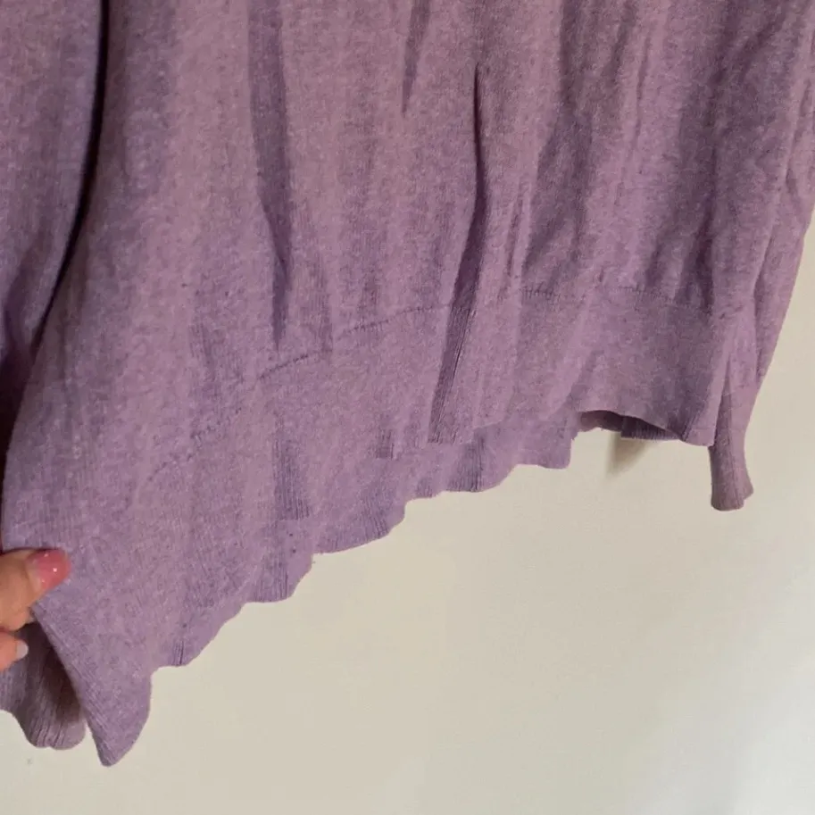 Banana Republic Light Purple Cotton Cashmere Long Sleeve Sweater Size ExtraLarge - Image 4