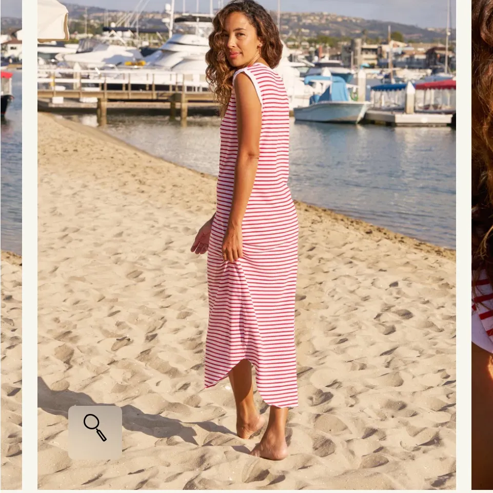 Frank & Eileen CORY
Vintage Muscle Tee Dress
M NWT $180 red stripe casual - Image 2