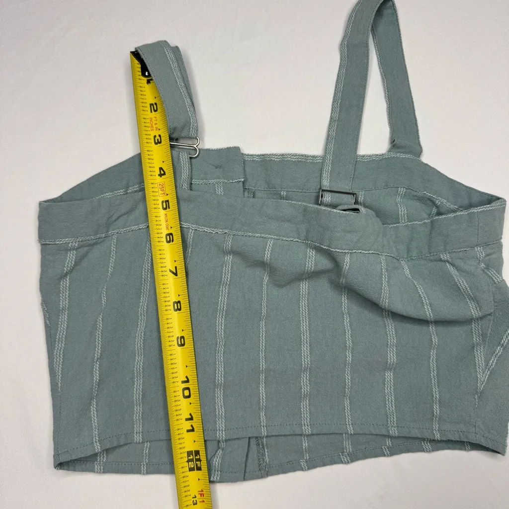 Cropped Tank Top Sky and Sparrow Green Size Small Adjustable - Image 12