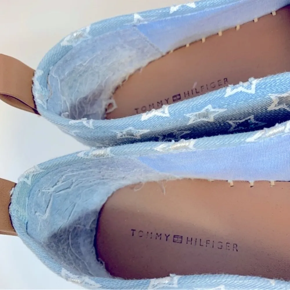 Tommy Hilfiger Cactus Blue Star Espadrilles Size 10 - Image 11