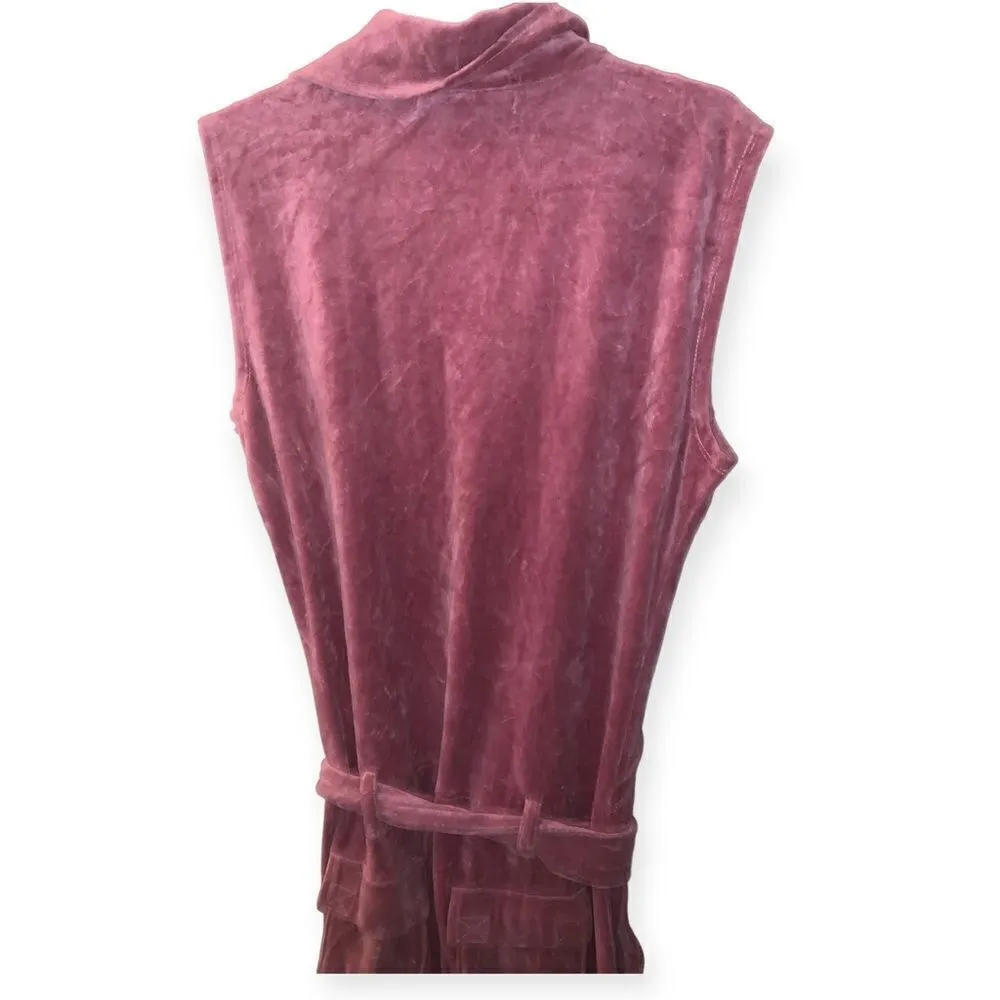 Y2k Vintage velour flared jumpsuit Size L - Image 2