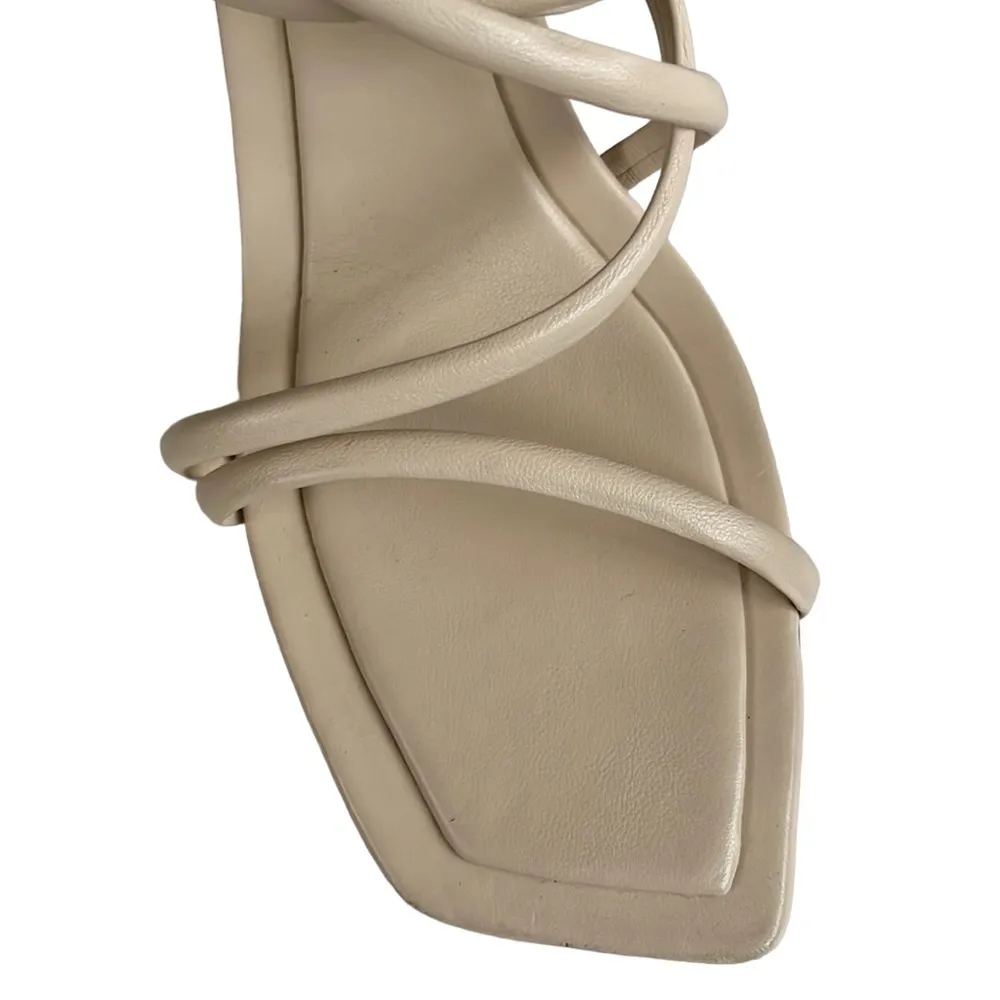 Like New SCHUTZ Leather Lovi Heeled Sandals - Image 4