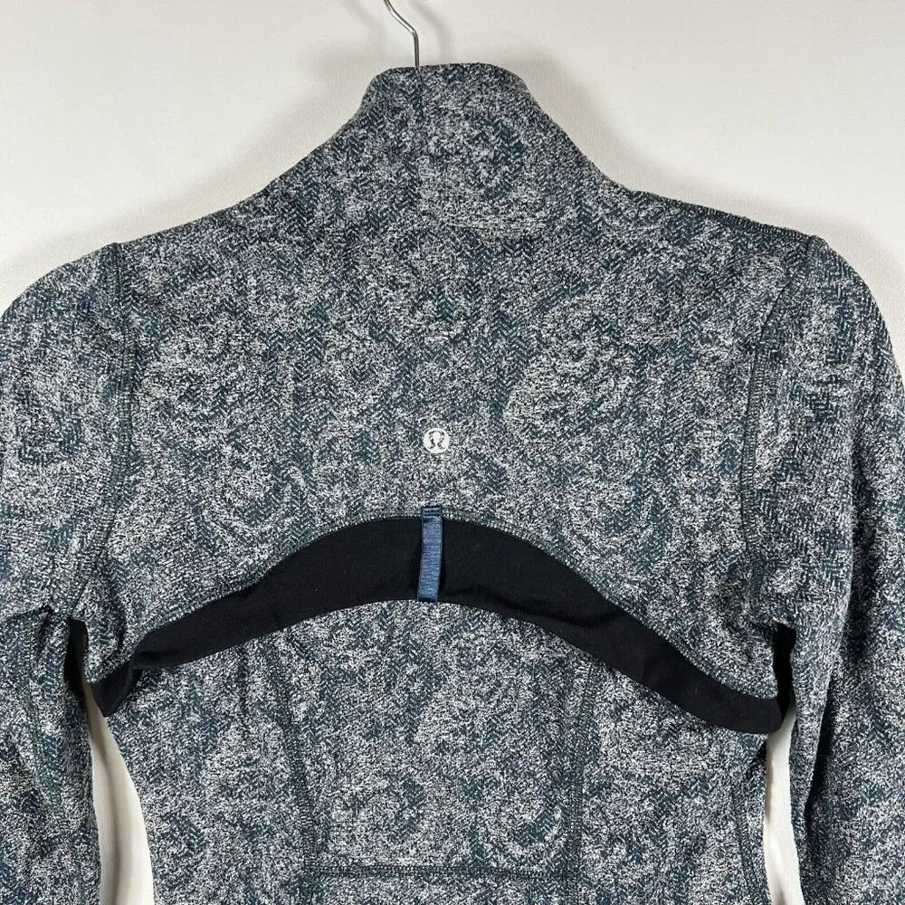 lululemon athletica Define Jacket Brushed Herringbone Gray Blue‎ Alberta size 6 - Image 10