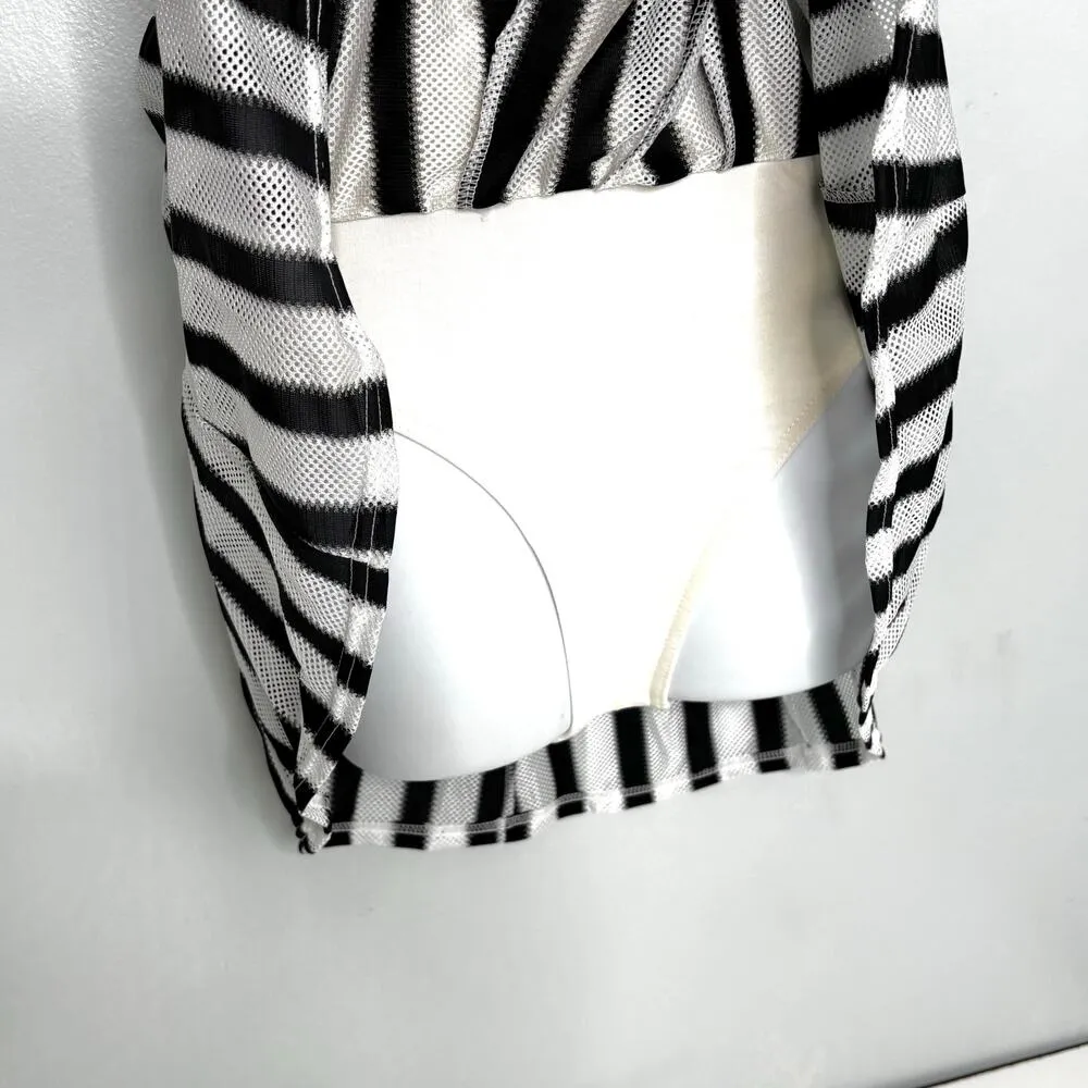 Nike Vintage Challenge Court Dri Fit Tennis Dress White & Black Stripe XS - Image 2