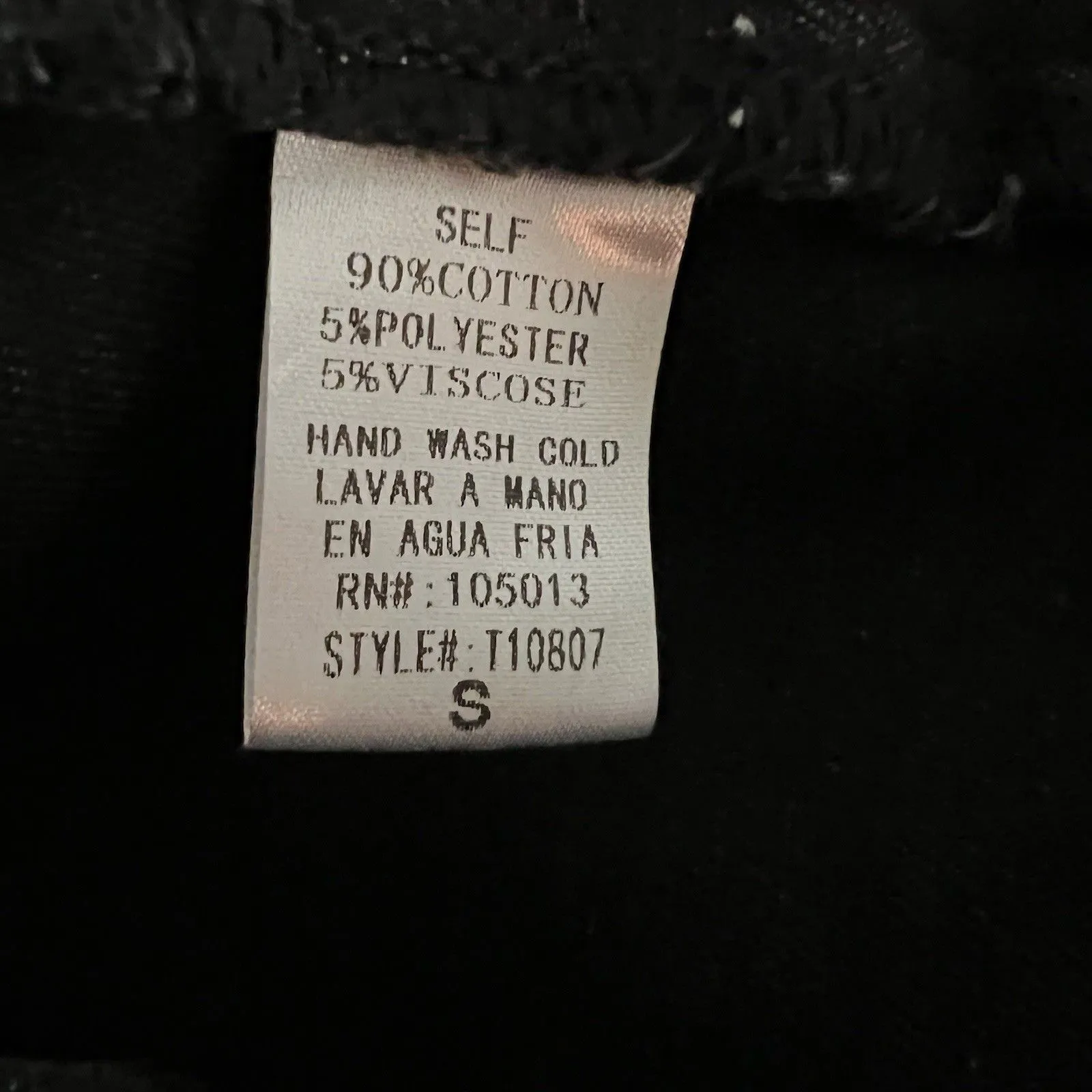 Savanna Jane Jeans Jacket Small Western Black - Image 5