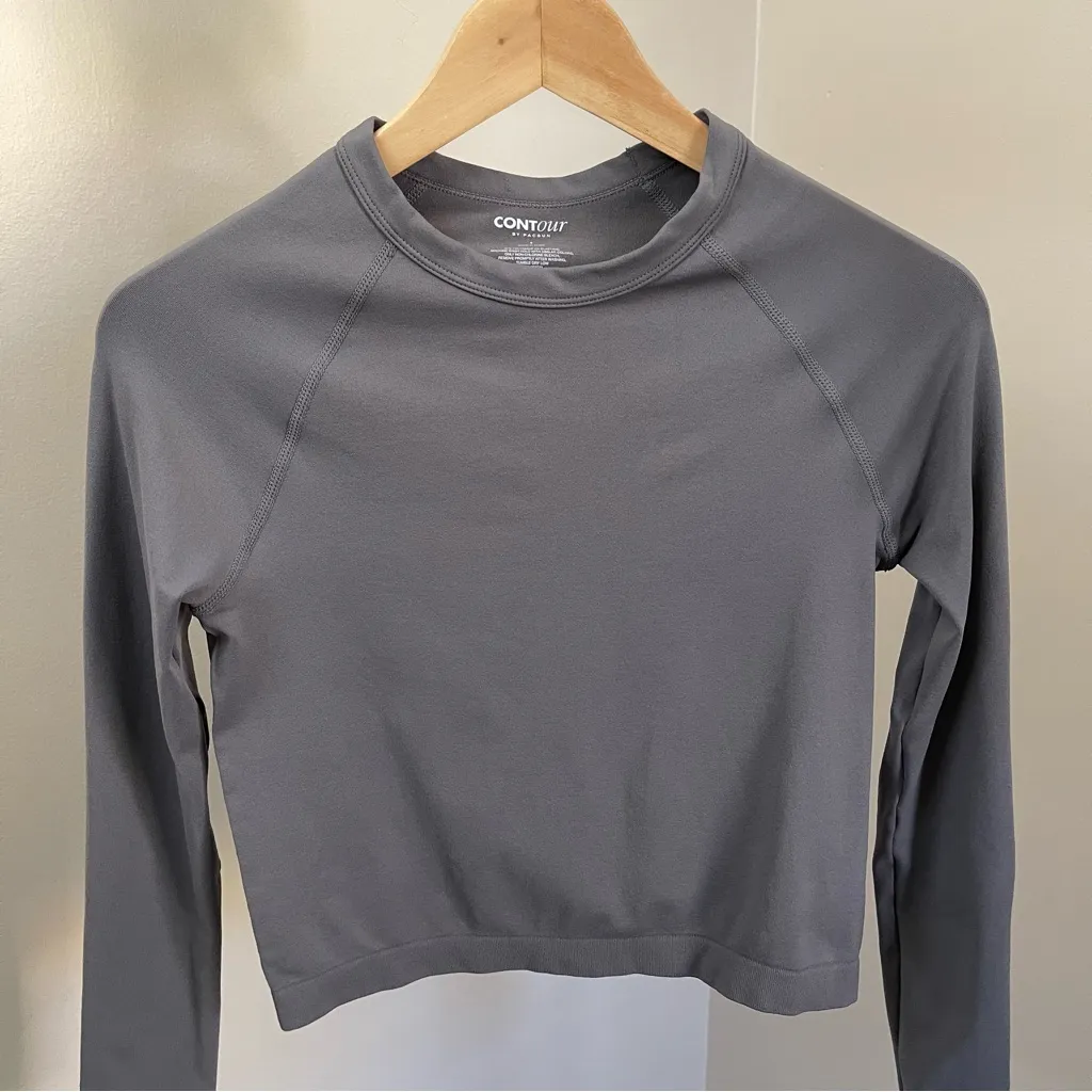 PacSun Contour Brynn Seamless Long Sleeve Top (Gray) - small - Image 2