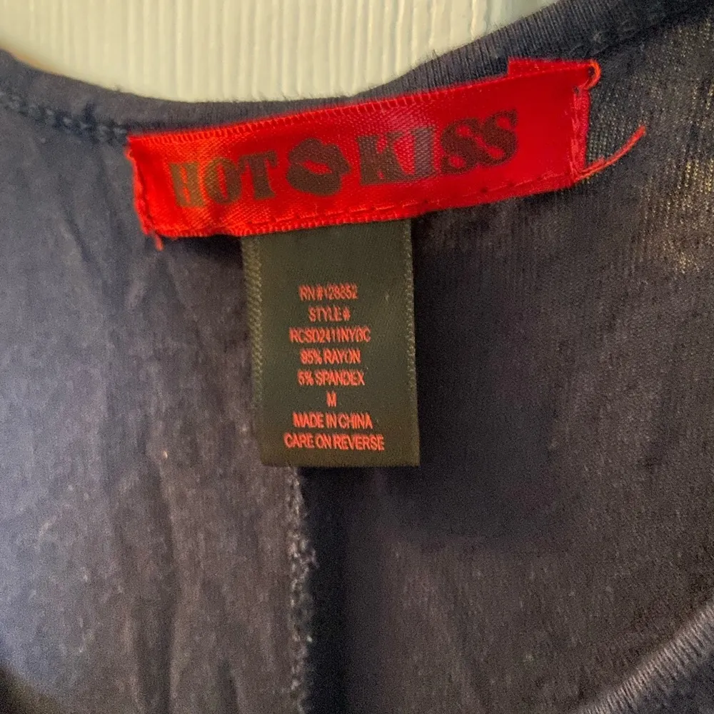 Navy t shirt dress - Image 2