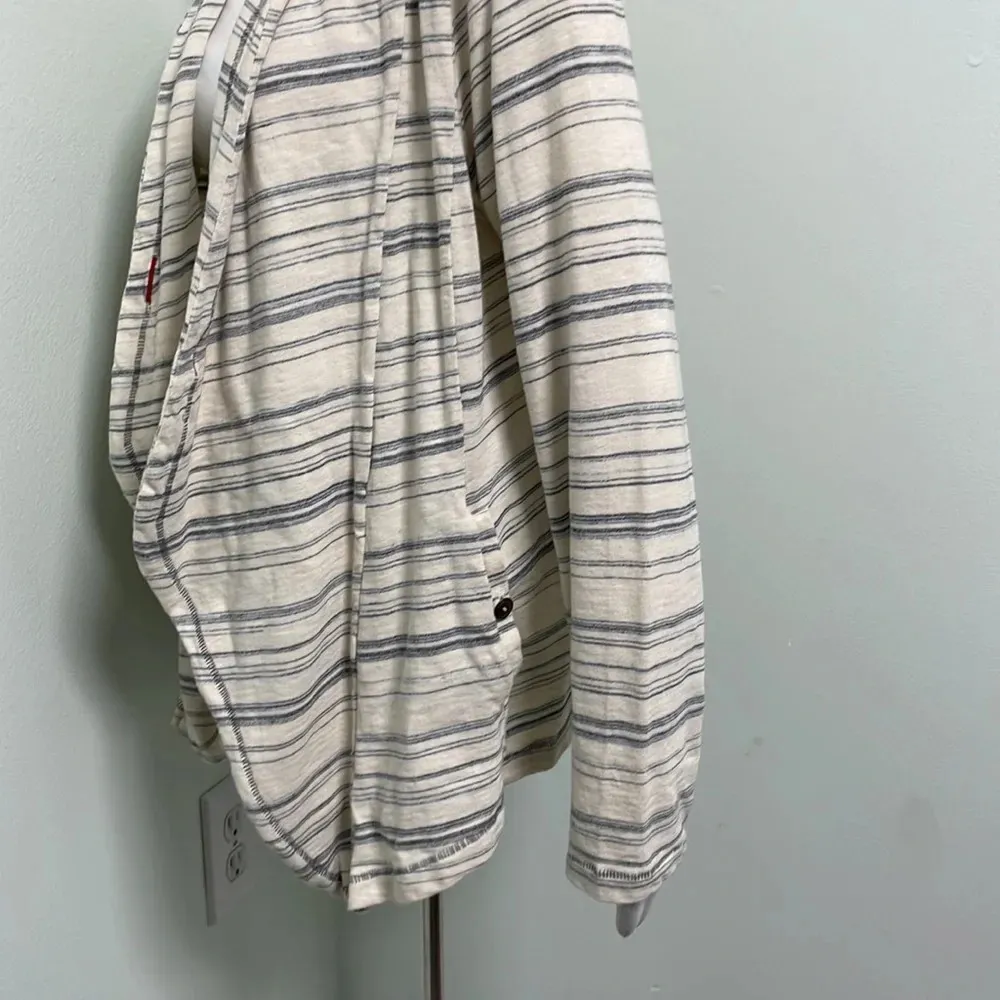 ANTHROPOLOGIE Saturday Sunday Striped Open Front Knit Jacket Cardigan - Image 6