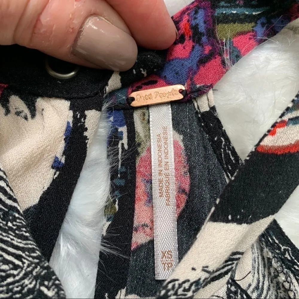 Free People Drift Away Cold Shoulder Dress XS - Image 5