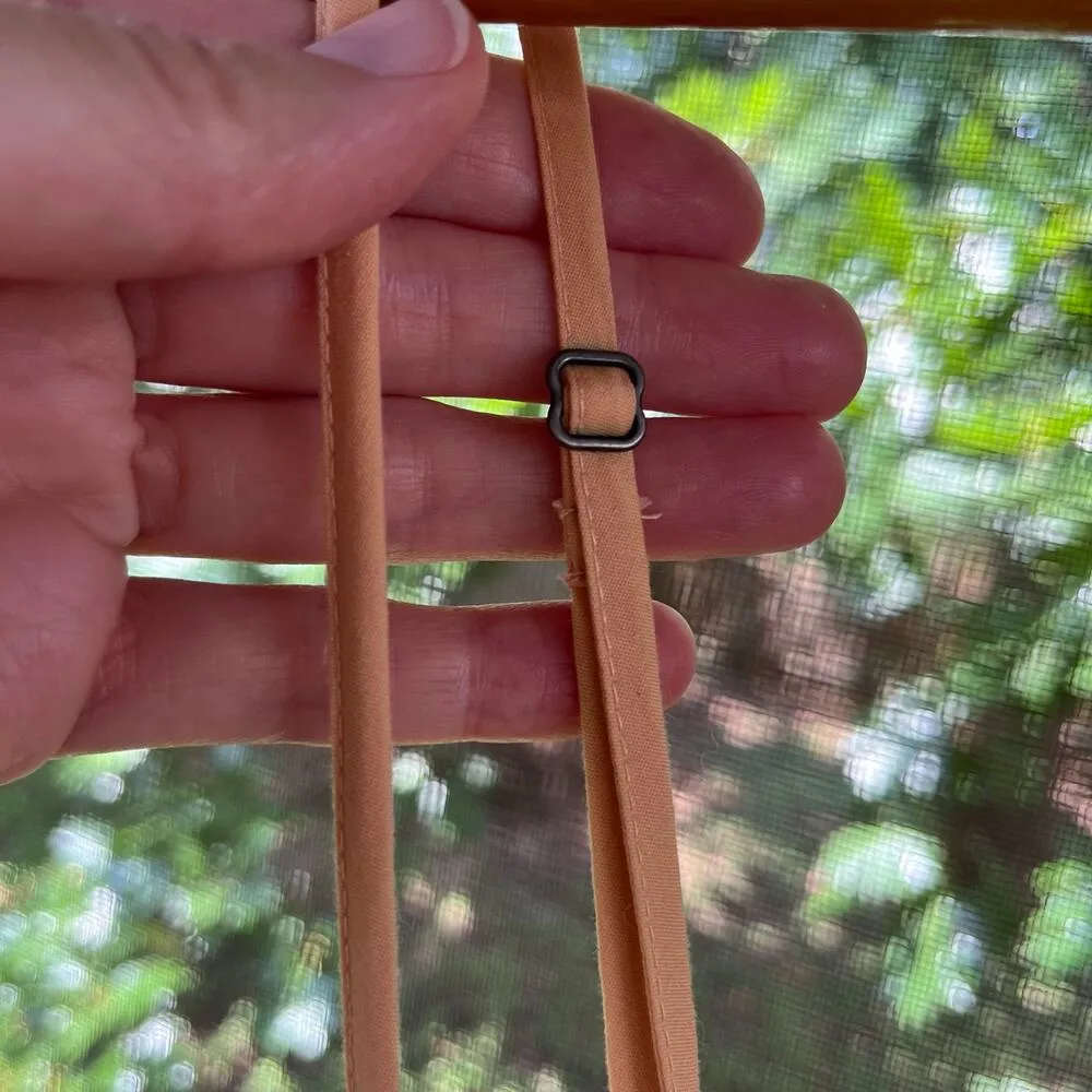 Abercrombie & Fitch Women's Peach Sleeveless Midi Dress Size S - Image 6