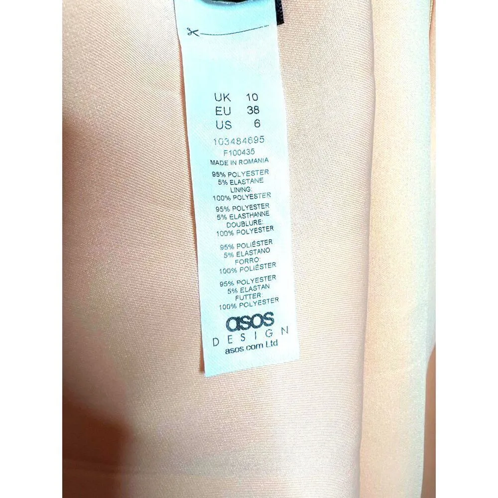 Women's elegant dress Barbie core bubble sleeve party midi light pink dress 6. - Image 10