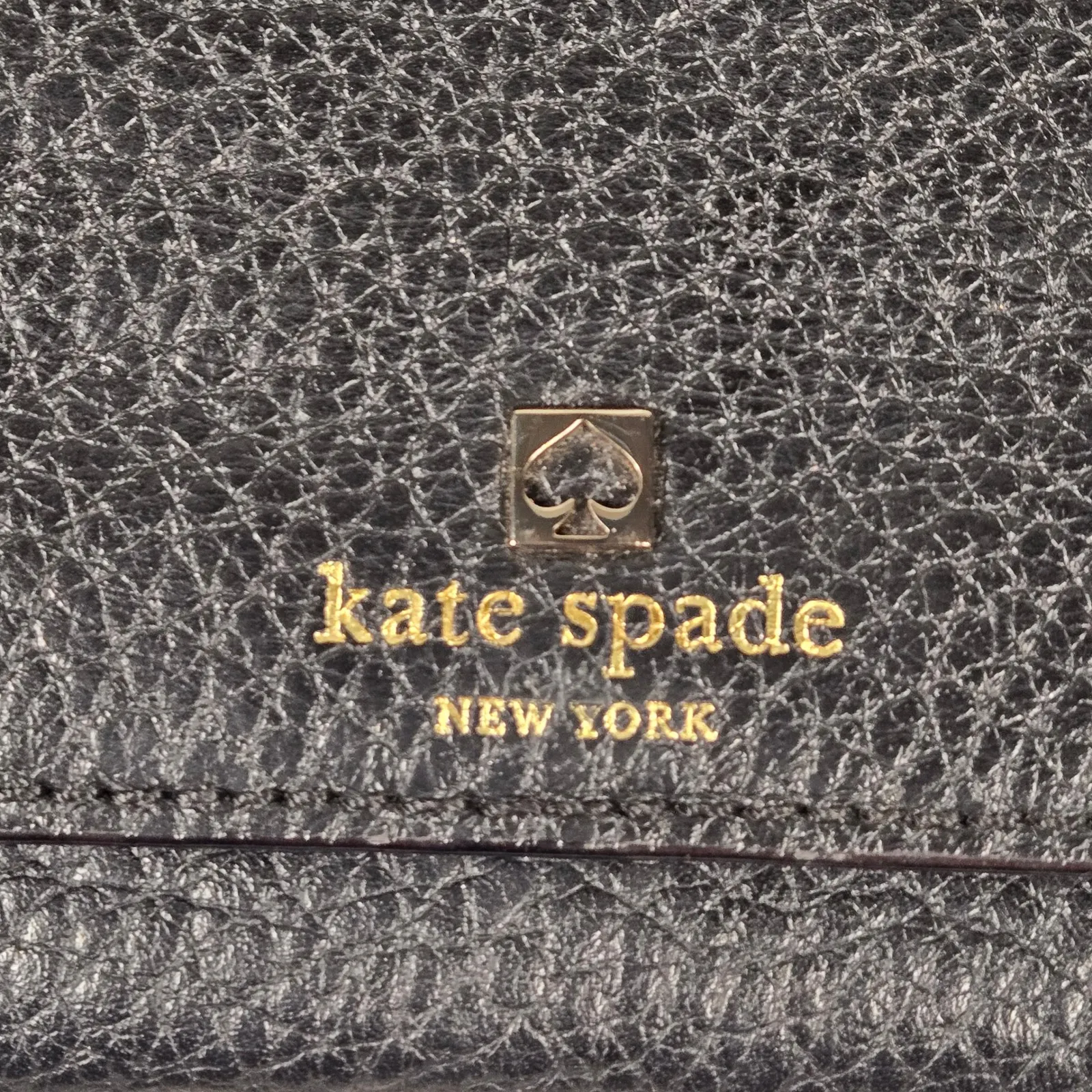 Kate Spade Southport Avenue Natalie Black Pebbled Leather Clutch Crossbody - Image 7