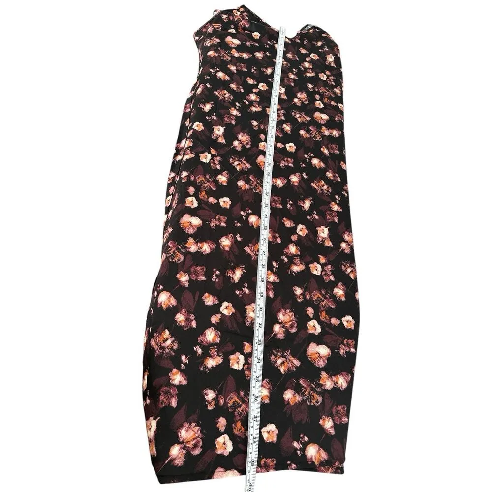 A.New Day Black Floral Slip Dress Size M - Image 7