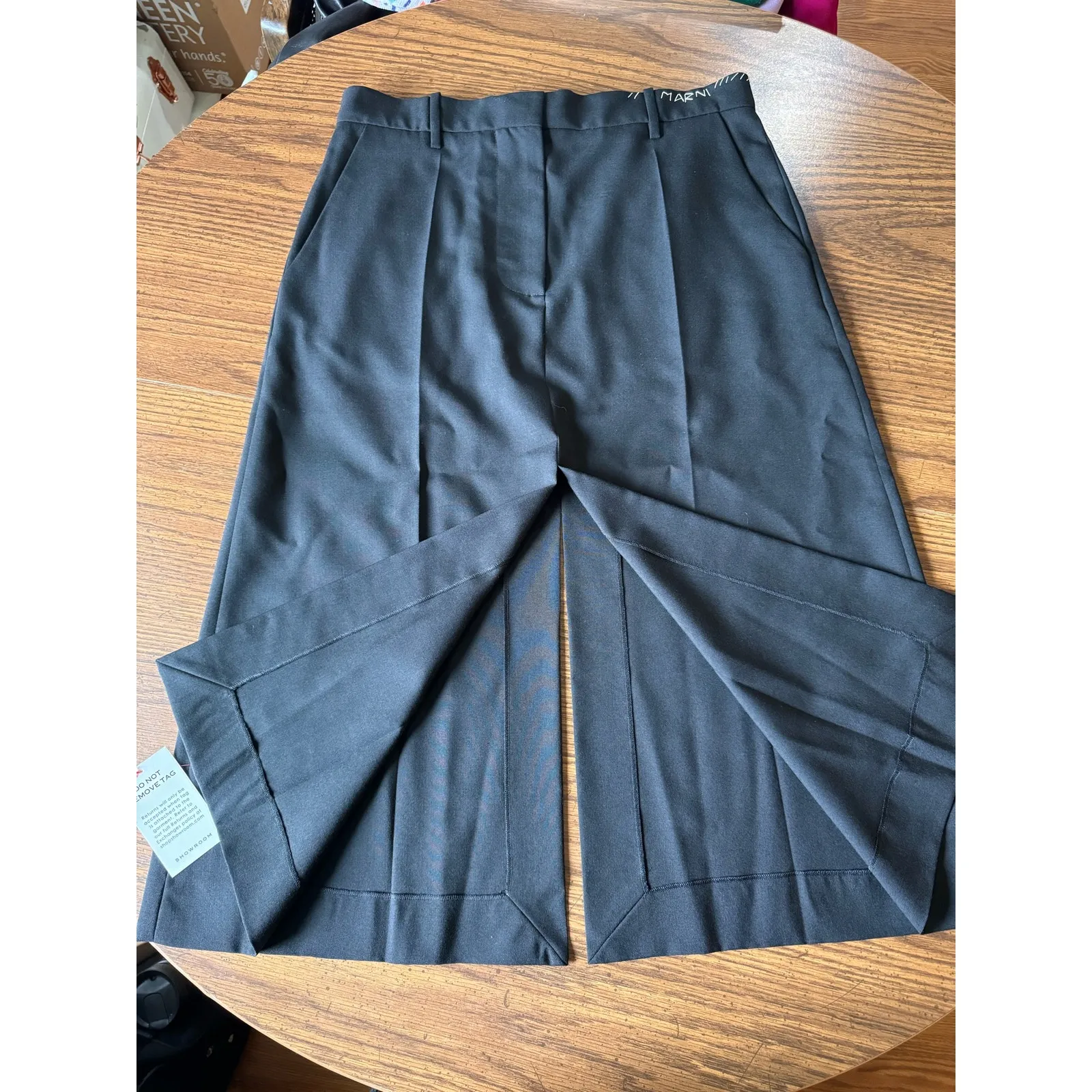 MARNI TROPICAL WOOL MIDI A LINE CLASSIC TAILORED SKIRT - Image 13