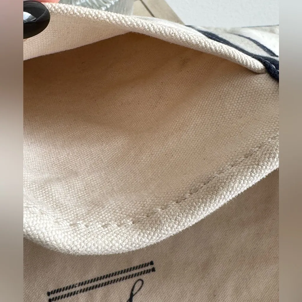 J.Crew Medium Montauk tote Natural / Blue - Image 16