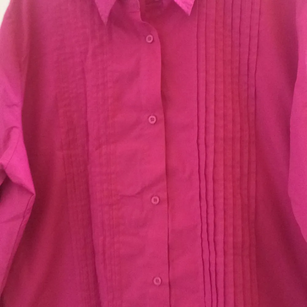 FINAL MARKDOWN Ladies pintucked blouse xxl Pink - Image 2