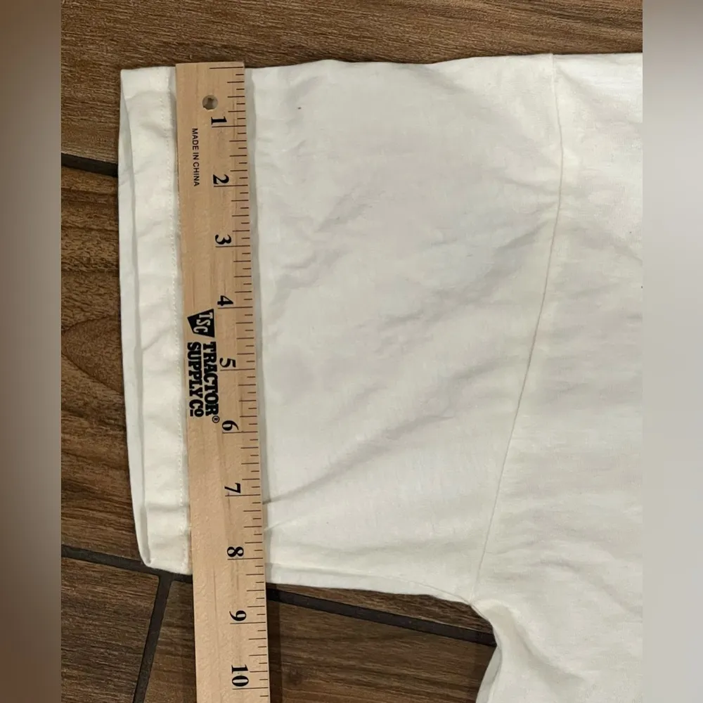 White Graphic T-Shirt with Colorful Print PERO PRIMERO CAFE - Image 6