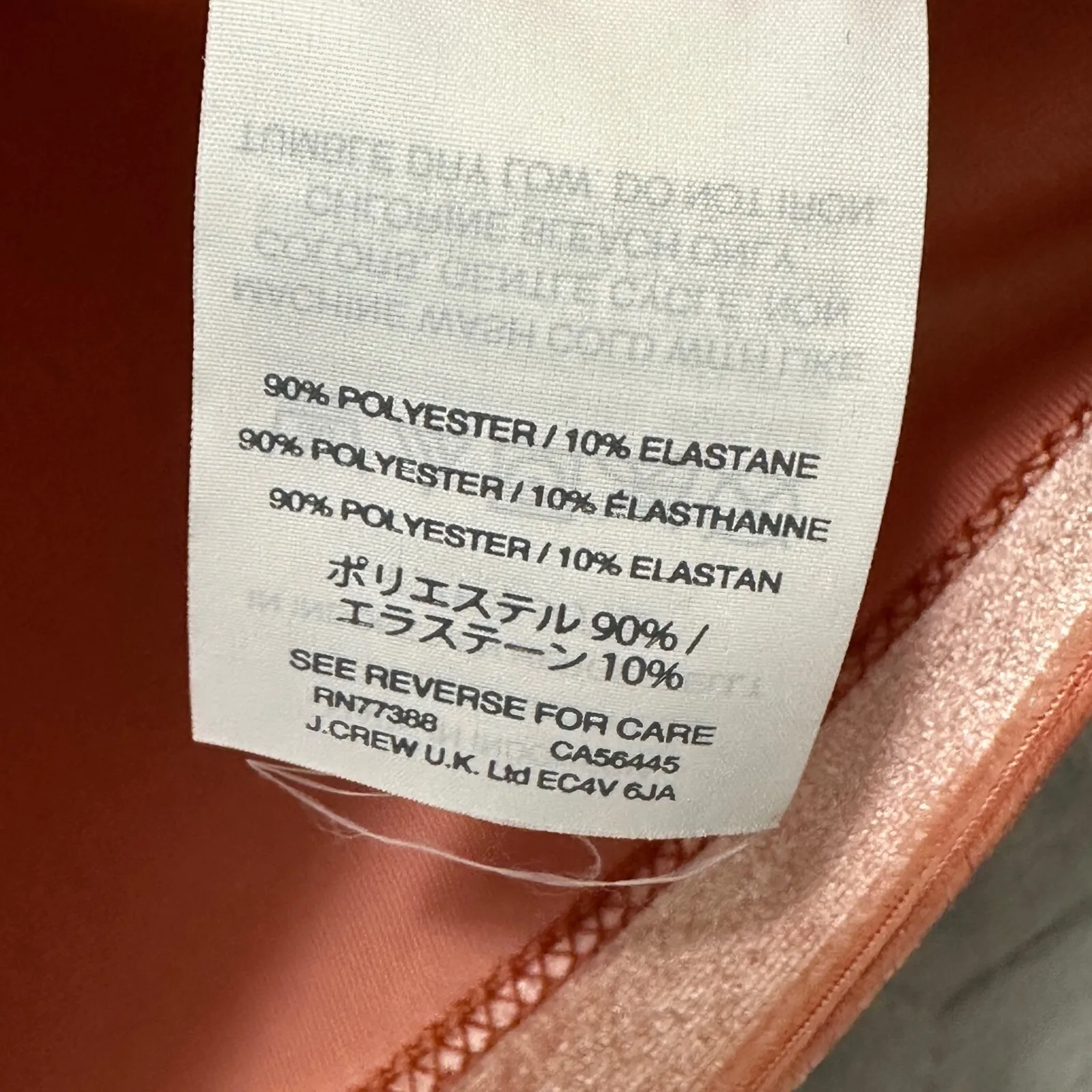 Madewell Velvet Tie Neck Blouse Small Orange Short Sleeve Retro Fall Top‎ - Image 6