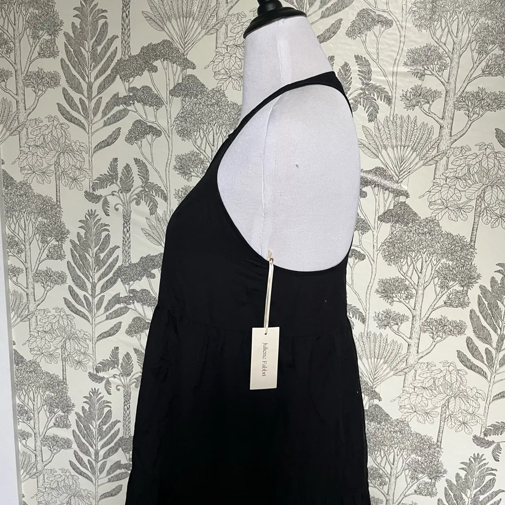 Garmentory DESIGNER JULIETTE FABBRI maxi dress black 100% cotton made in NYC m/l Size M - Image 8