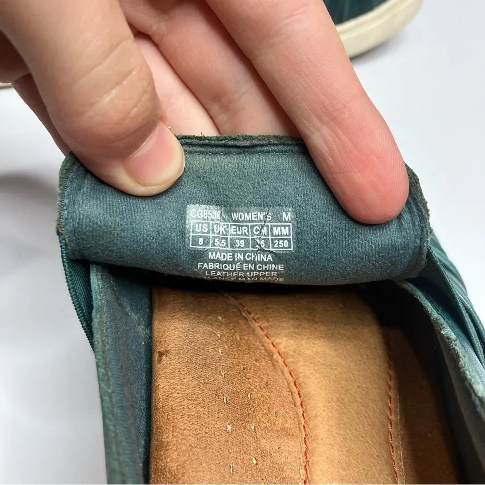 Rockport Cobb Hill leather twist slip on shoes dark teal‎ size 8 Blue - Image 7