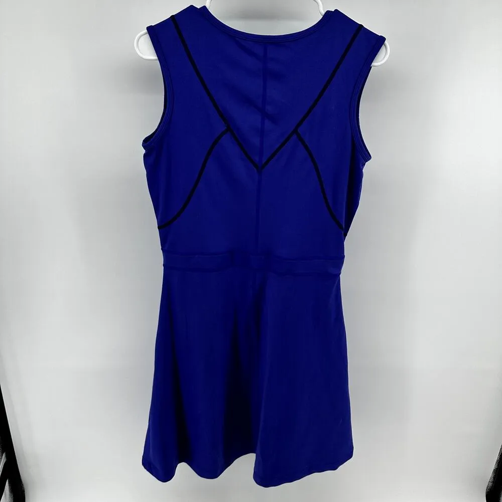 Title Nine Dream V Neck Dress Athletic Fit & Flare Zip Pocket Tennis Golf Blue M - Image 7