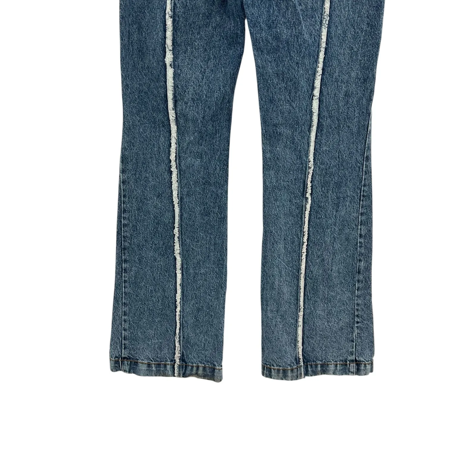 Revice A-List Jeans Low Rise Wide Leg Flare Highlight Wash‎ Blue Size 25 - Image 11