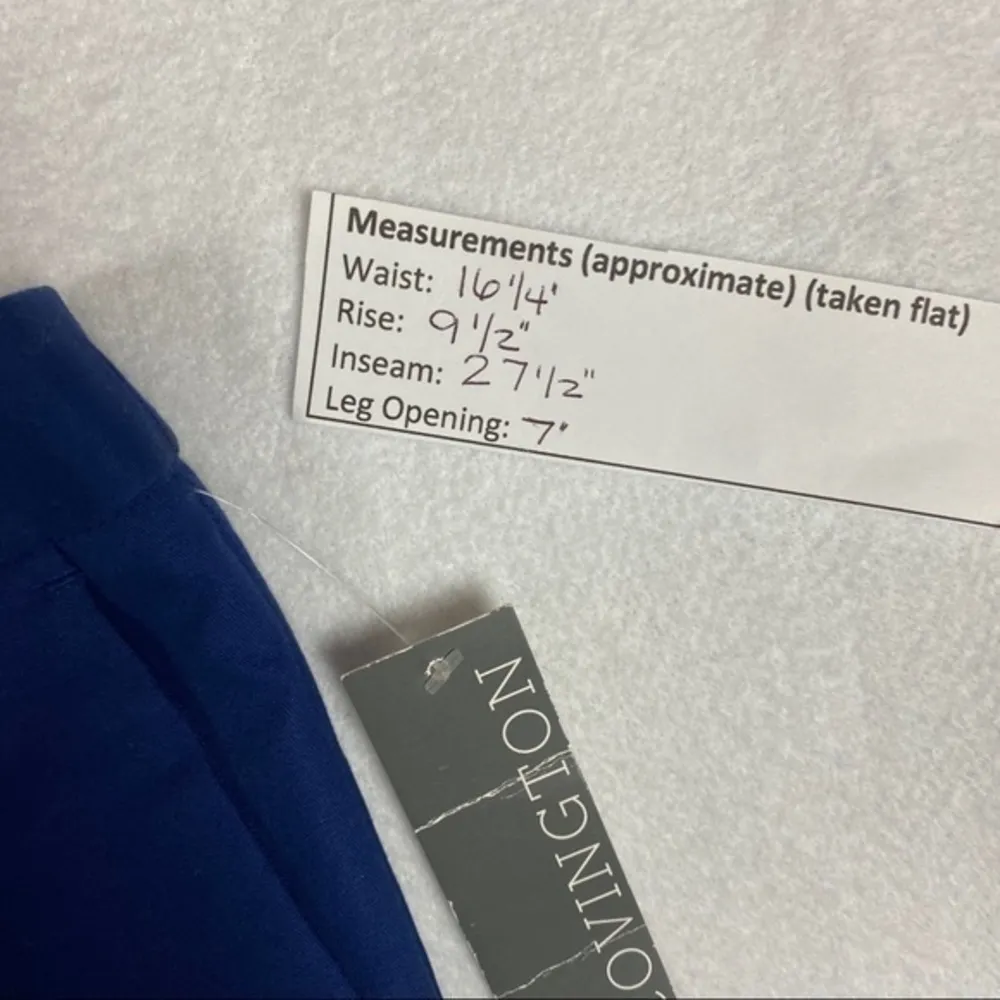 Covington Blue Stretch Cotton Slim Straight‎ Pant - Image 2