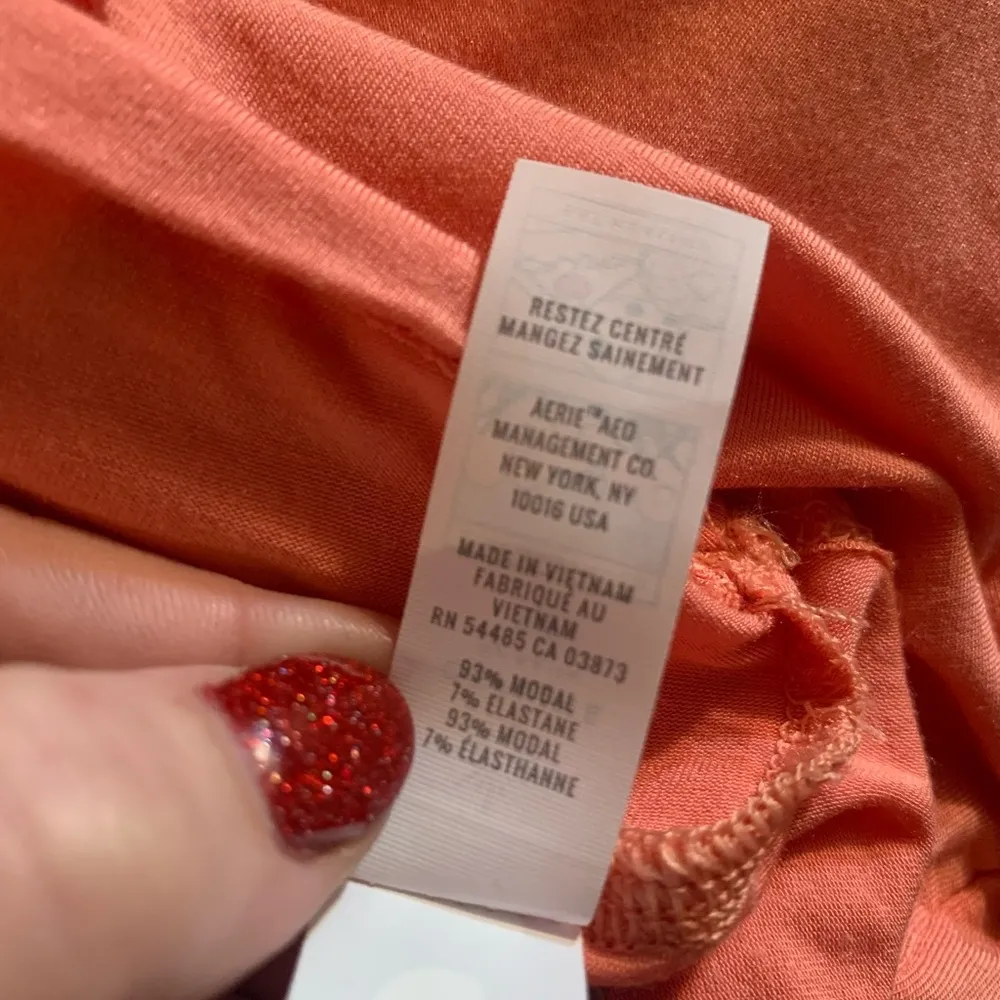 OFFLINE by Aerie Thumbs Up Ribbed Cropped Long Sleeve T-Shirt Size S - Image 8